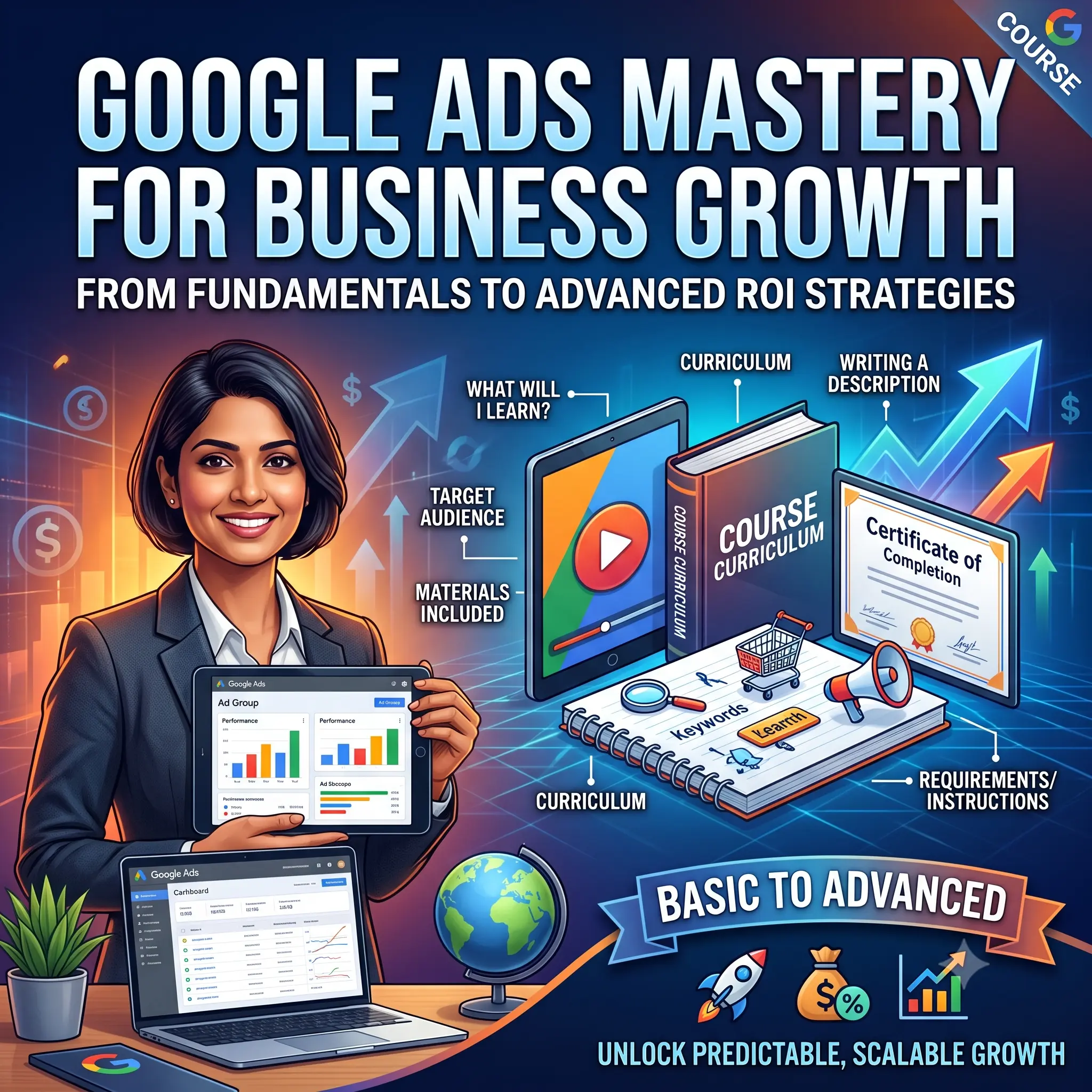 Google Ads Mastery for Business Growth: From Fundamentals to Advanced ROI Strategies