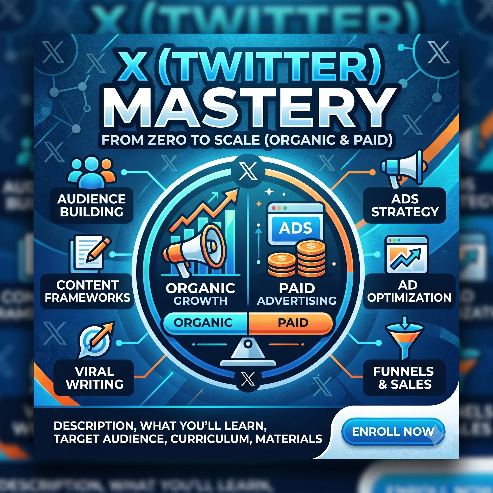 X (Twitter) Mastery: From Zero to Scale (Organic & Paid)